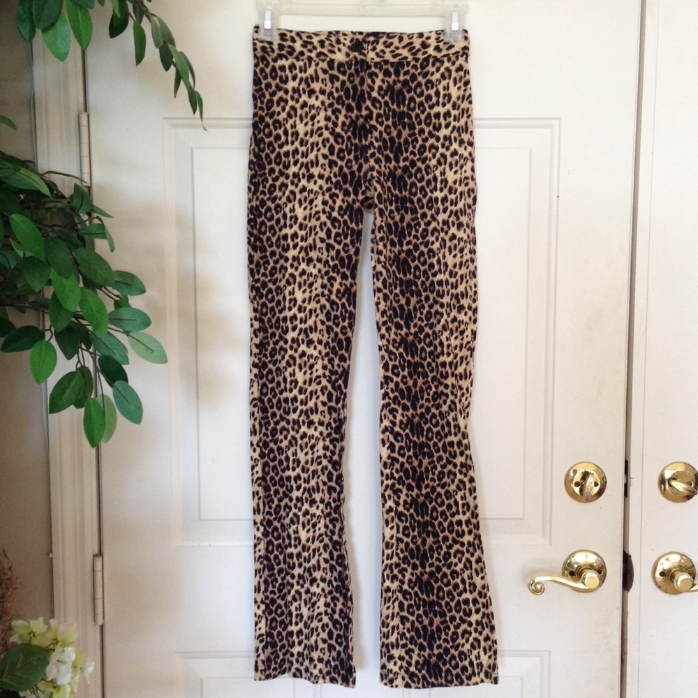 Vintage Leopard High Waist Pants